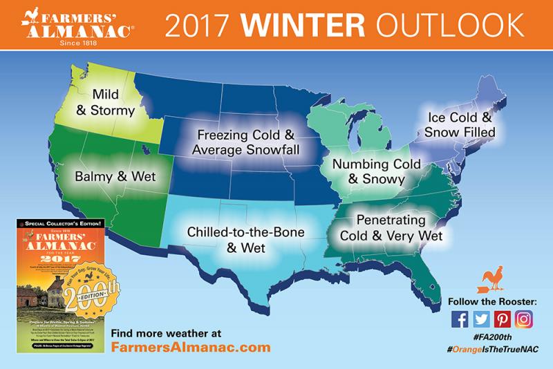 Farmers’ Almanac Winter Forecast | Evergreen Home Performance | Maine